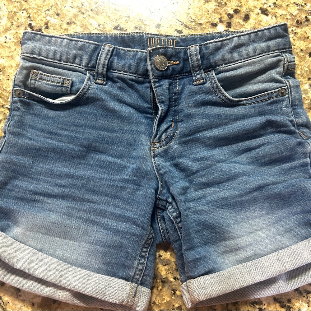 Justice Light Blue Denim Shorts